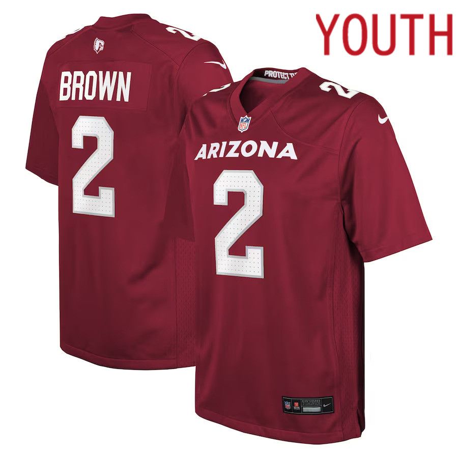 Youth Arizona Cardinals #2 Marquise Brown Nike Cardinal Game Player NFL Jersey